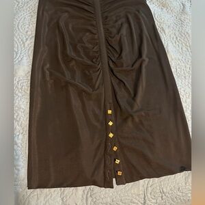 Roberto Cavalli, black medium stretch skirt